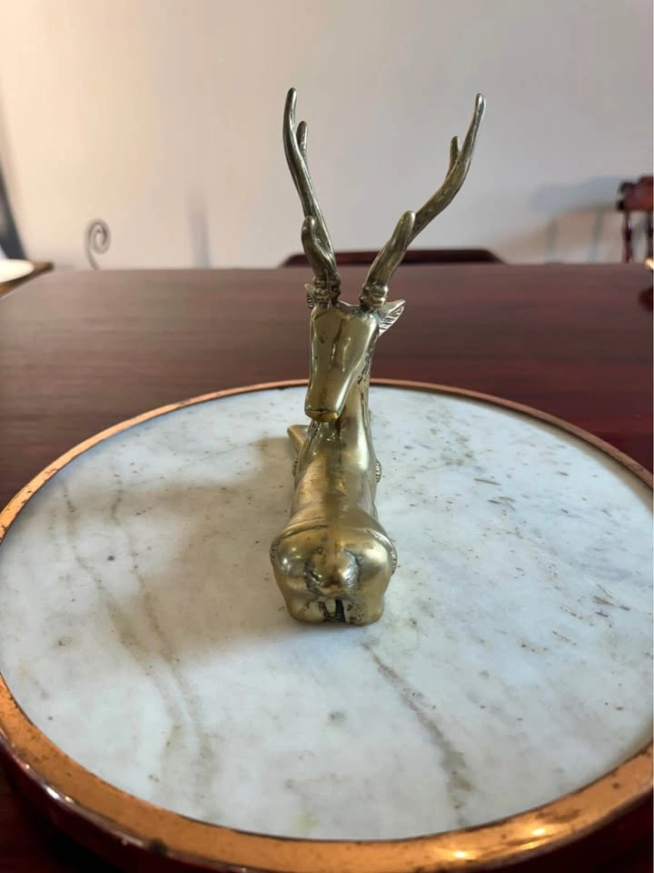 Vintage Brass Deer Figurine - photo 2