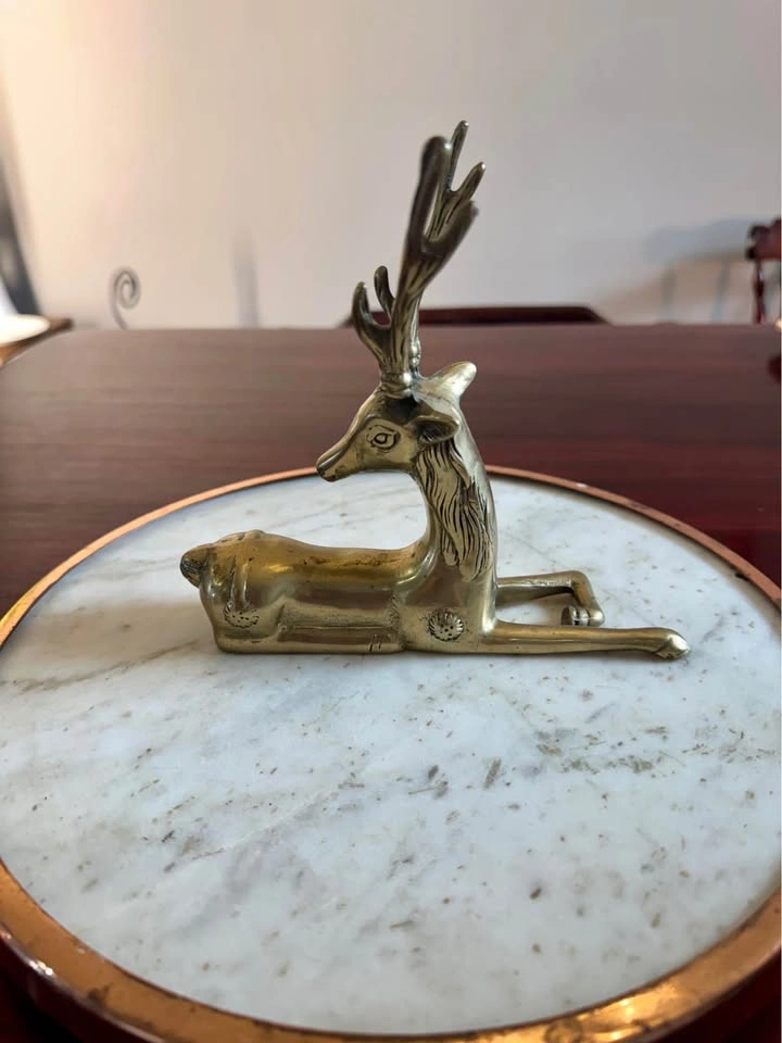 Vintage Brass Deer Figurine - photo 3
