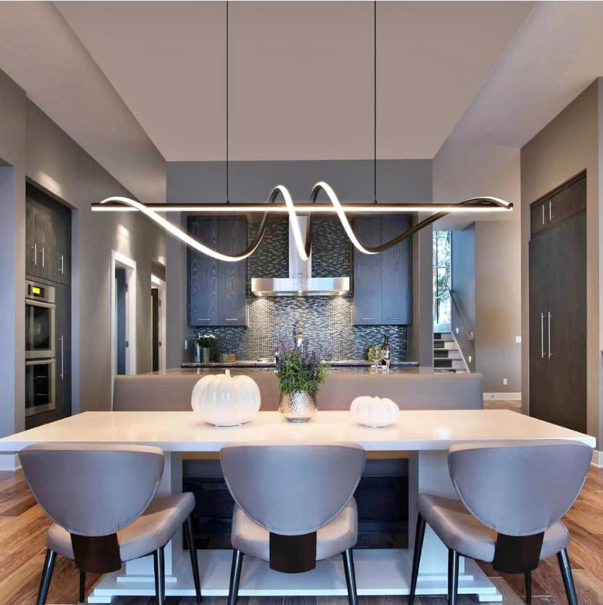 Modern Chandelier, Anti-Glare LED Chandelier L47.2’’Pendant Ligh
