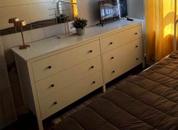 Modern White Double Bed Frame + Matching Dresser Set - photo 3