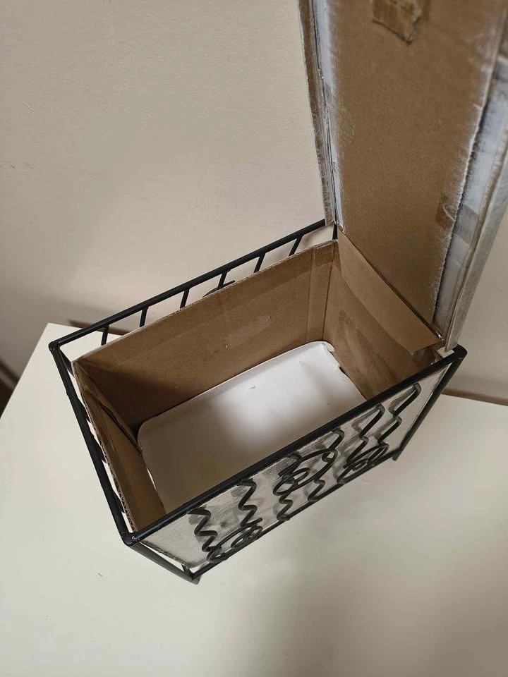 Black Metal Scroll Wire basket - photo 5