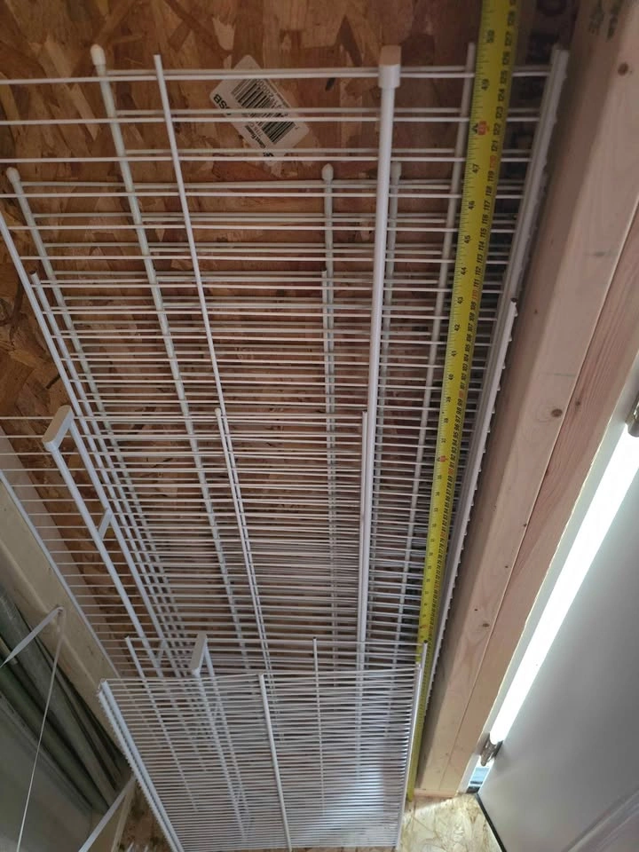30-Piece White Wire Closet Shelving & Hardware Lot - photo 2