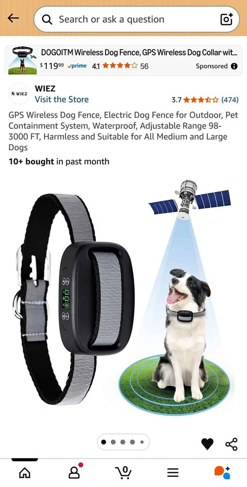 GPS Wireless Dog Fence Pet Containment System