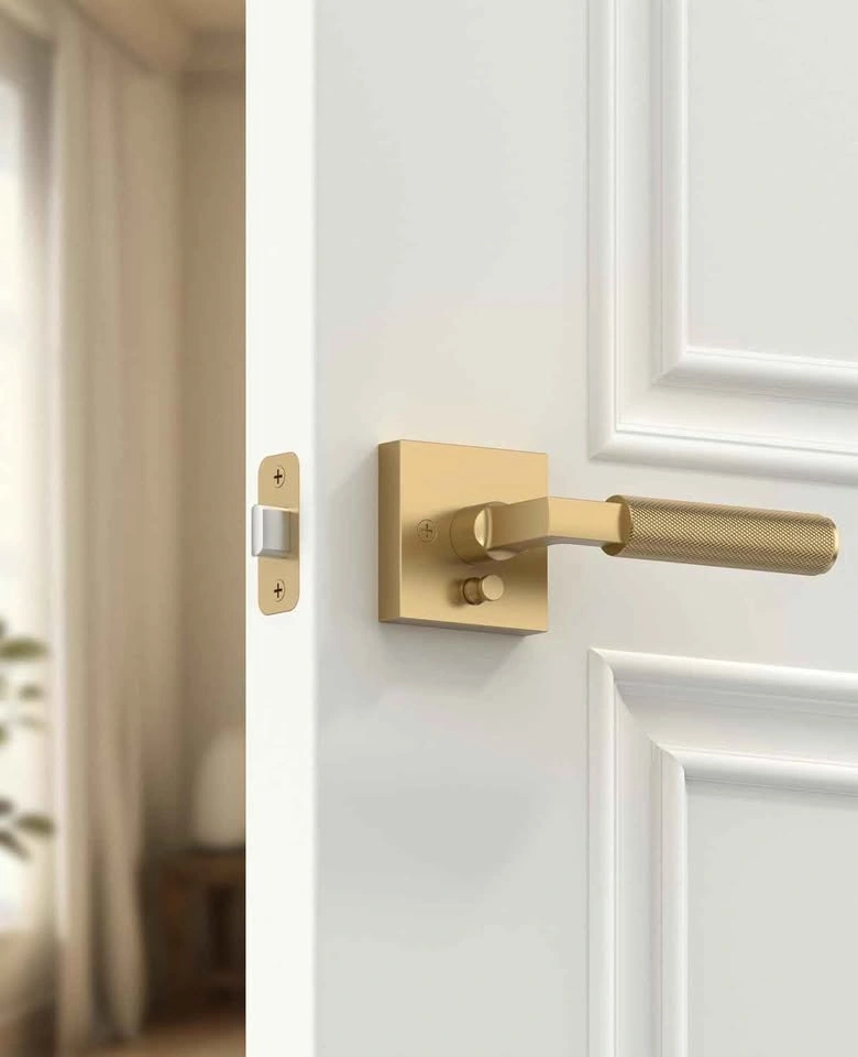 Amerdeco 3 Privacy Door Levers – Champagne Bronze - photo 4