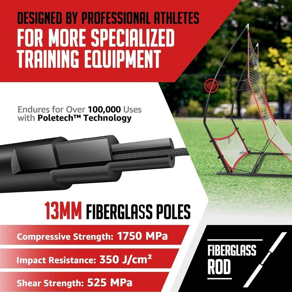 2-in-1 Soccer Rebounder Net (6'x4.7' Large & 6'x16" Small) - photo 5