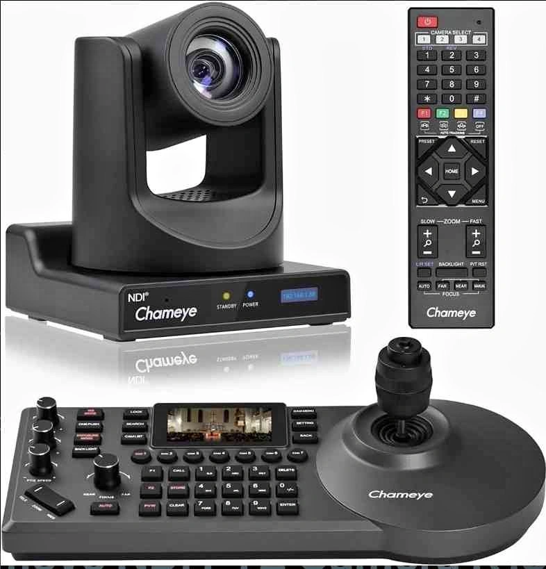 New - FoMaKo FMK20UH NDI + KC608 AI PTZ Camera Gray