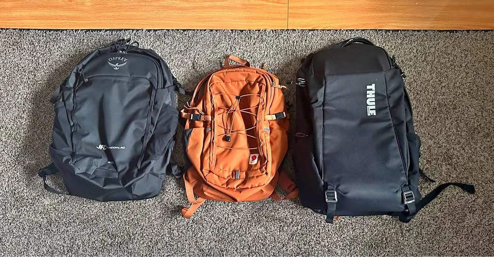 Osprey, Thule and Fjallraven Backpacks