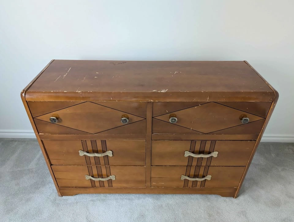 Vintage 6 Drawer Dresser - photo 2