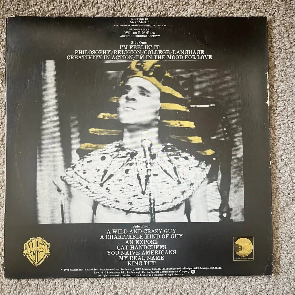 Steve Martin - A Wild and Crazy Guy Vinyl Record comedy - photo 3