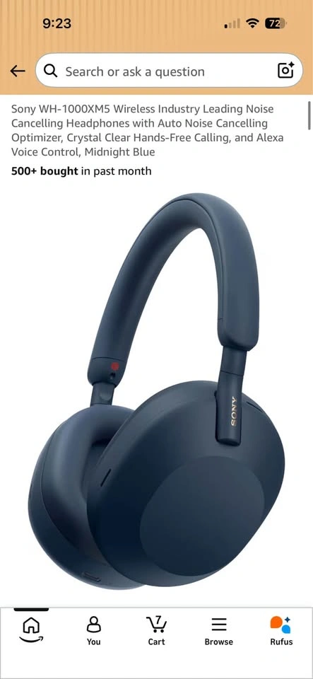 Sony WH-1000XM5 Wireless Noise Cancelling Headphones - photo 2