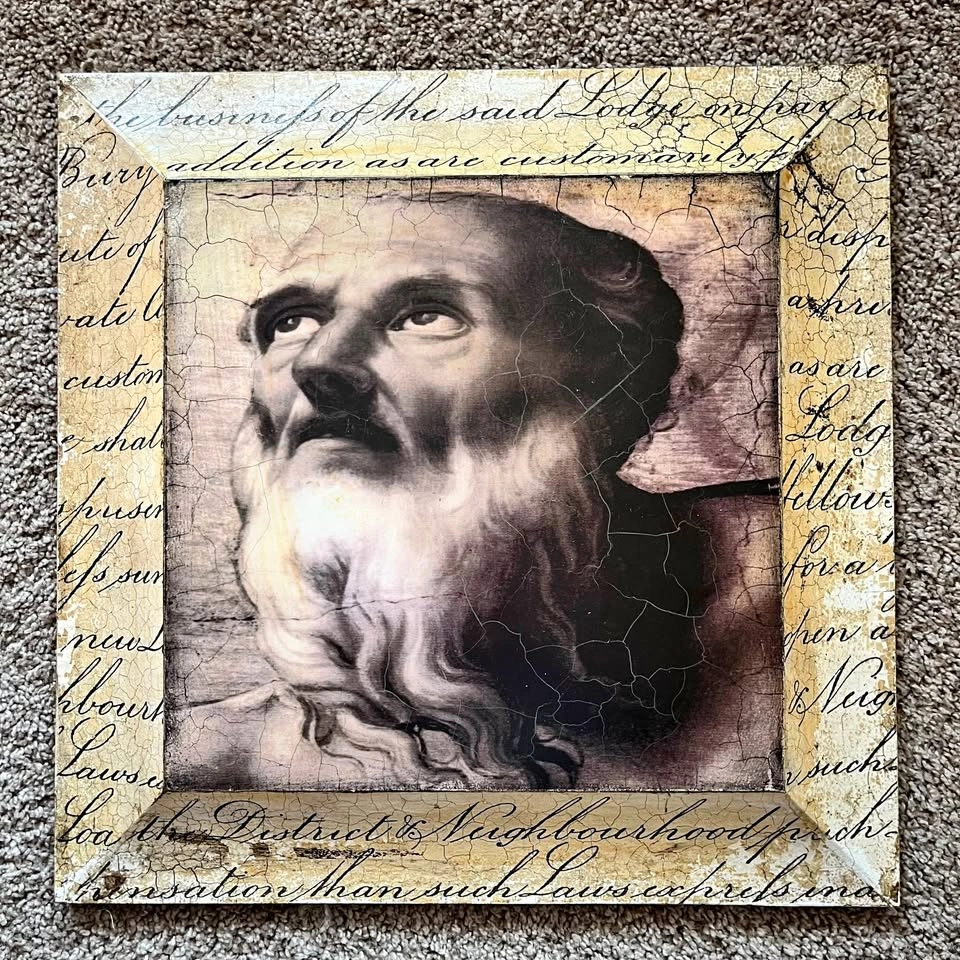 Large 14.5” x 14.5” Sid Dickens Memory Block Wall Art - Neptune