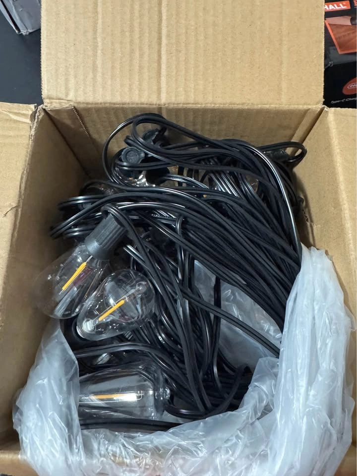 OHLUX Bistro String Lights Outdoor, 60FT with 32 Bulbs - photo 2