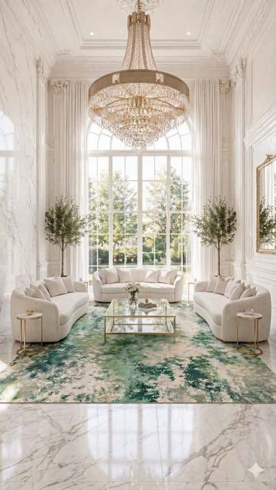 6x9 WASHABLE CREAM WATERCOLOR RUG - photo 3