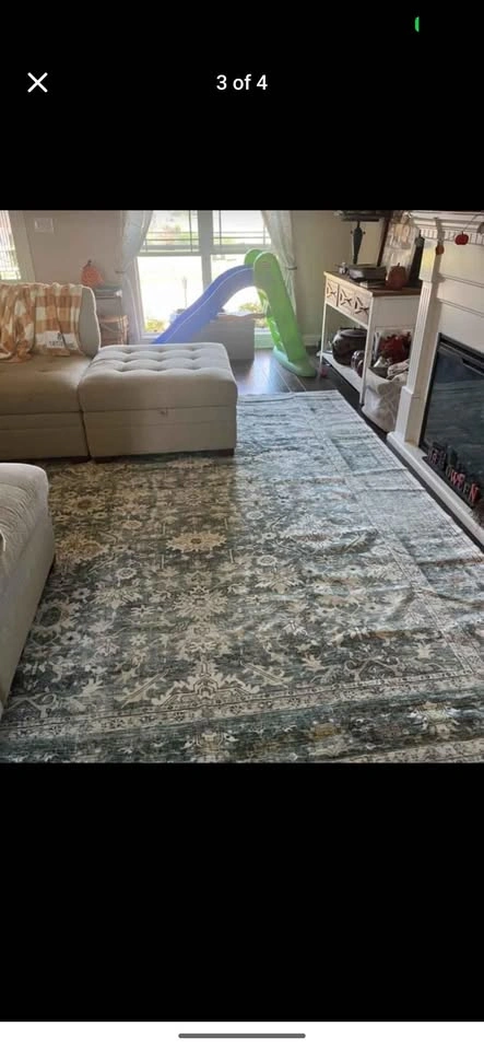 5x7 WASHABLE GREEN VINTAGE RUG 🆕 SEALED in packaging - photo 4