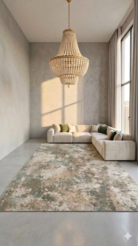 Pistachio Cream 5x7 ft AREA RUGS 🆕 WASHABLE