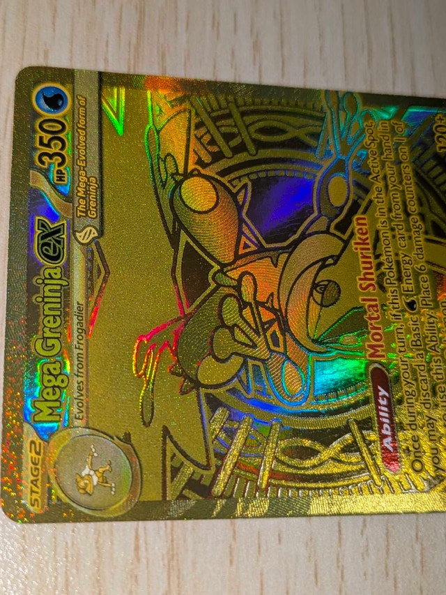 Pokemon Mega Greninja EX 122 Gold Card - photo 3