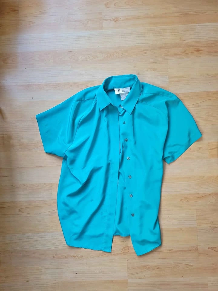 Braemar by Diana Charles Short Sleeve Button Down Shirt