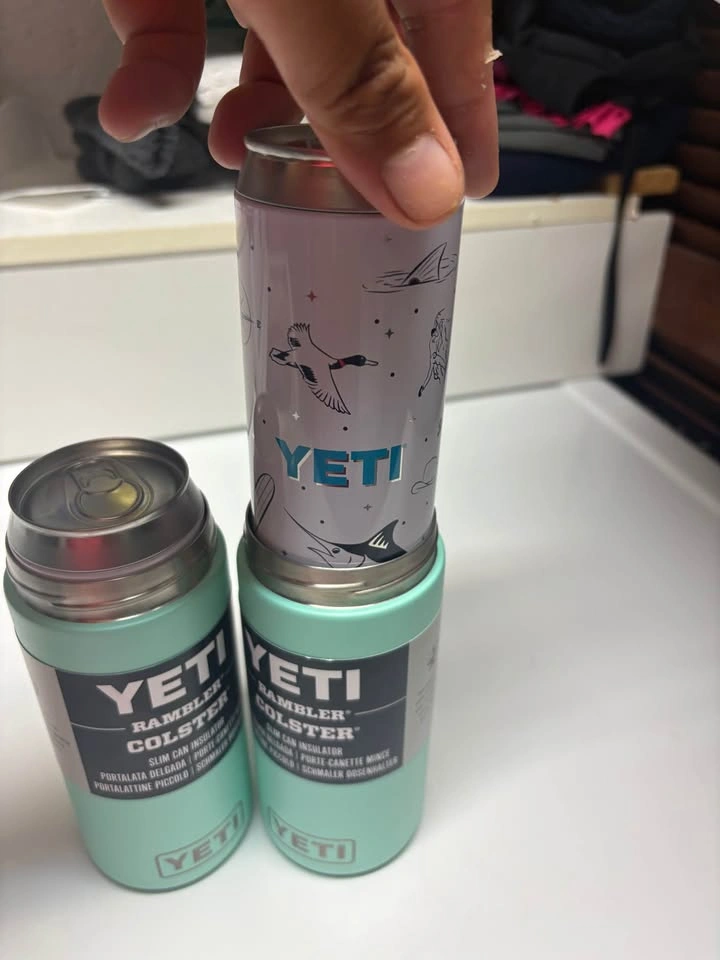 Set of 2 NEW YETI Rambler Colster Slim Can Insulators - photo 4