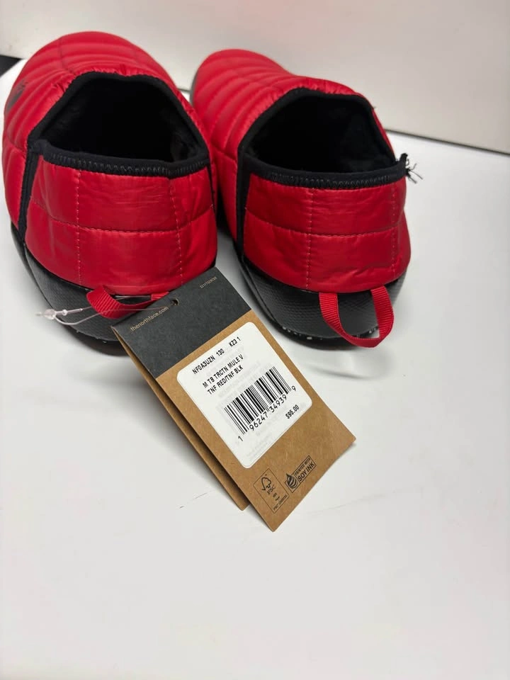 NWT The North Face Men’s ThermoBall Traction Mules V - Red/Black - photo 3