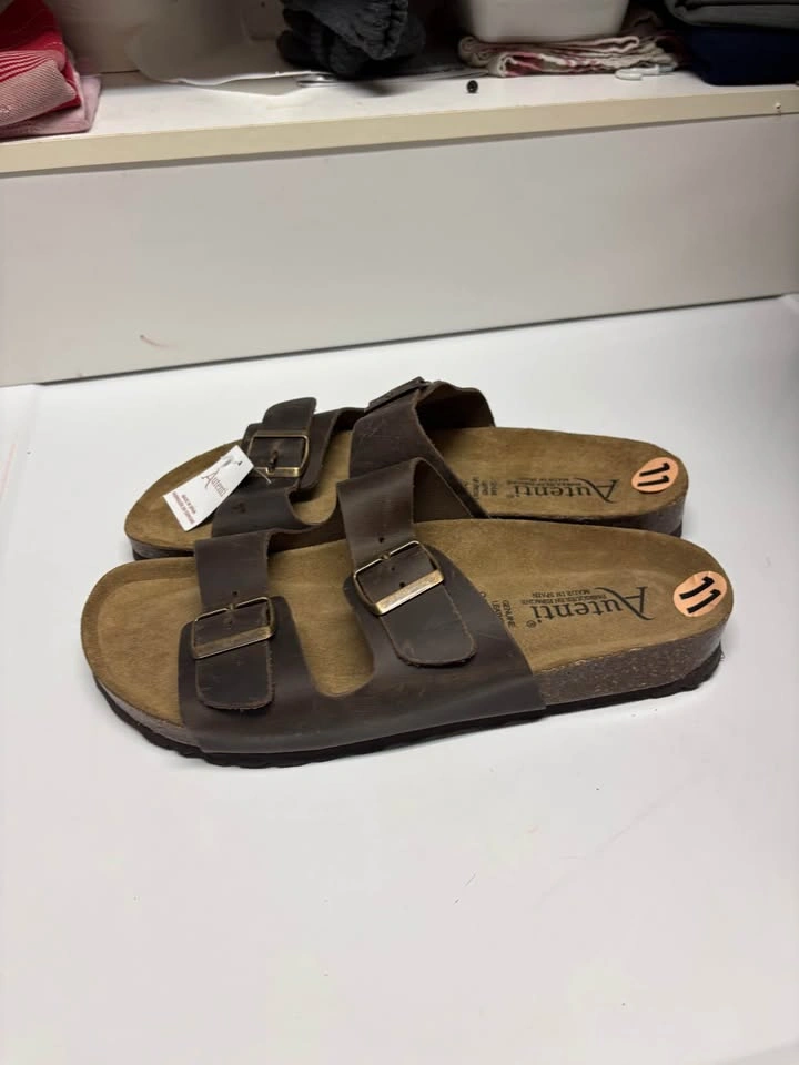 NWT Autenti Men’s Genuine Leather Sandals Size 11- Made in Spain - photo 3