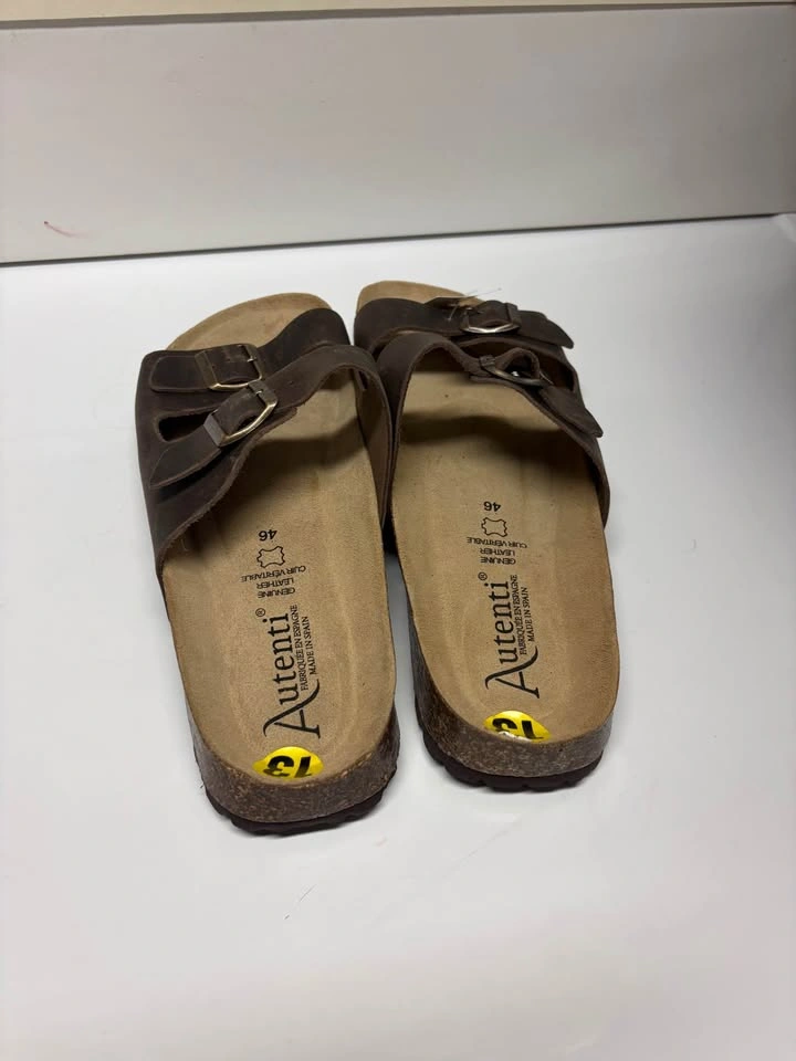 NWT Autenti Men’s Genuine Leather Sandals Size 12- Made in Spain - photo 3