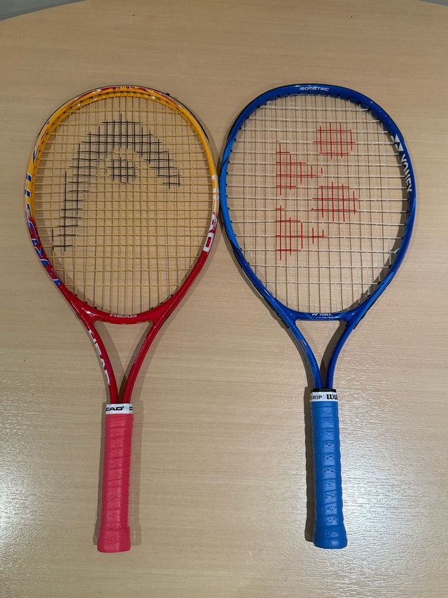 Head and Yonex Junior Tennis Rackets Racquets - New Grip