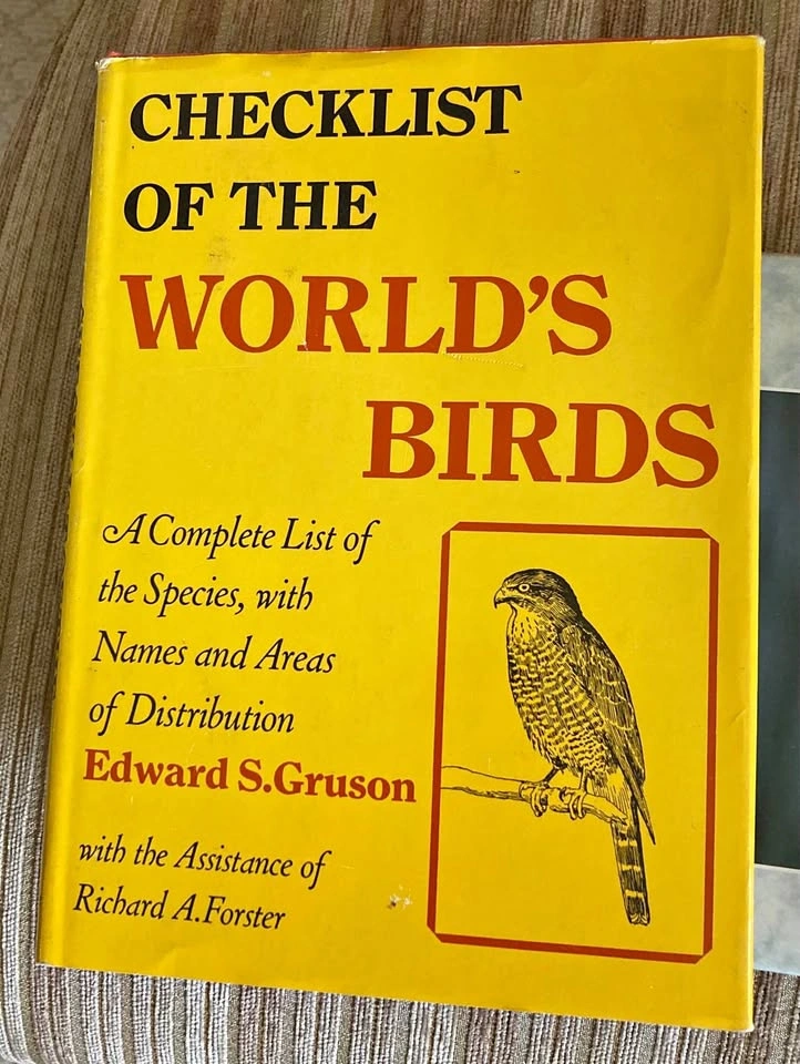 Vintage Hardcover Book Checklist Of The World’s Birds (1976)