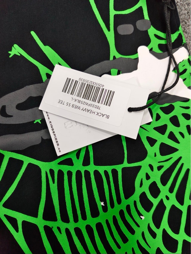 Sp5der Black Heavy Web SS Tee - photo 4