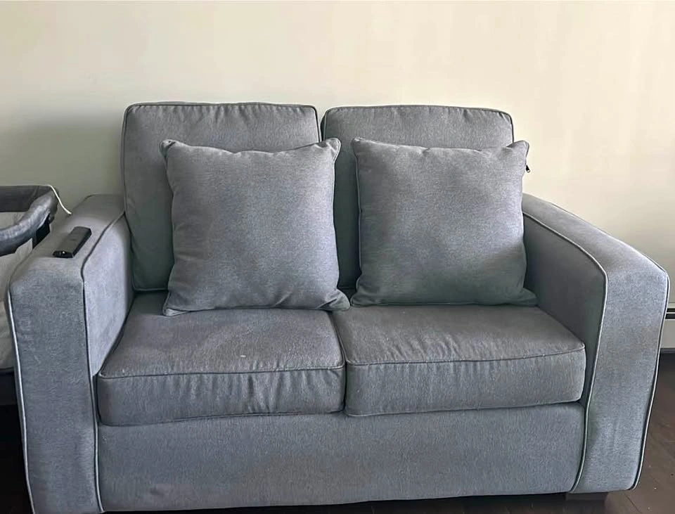 2 seater loveseat -grey
