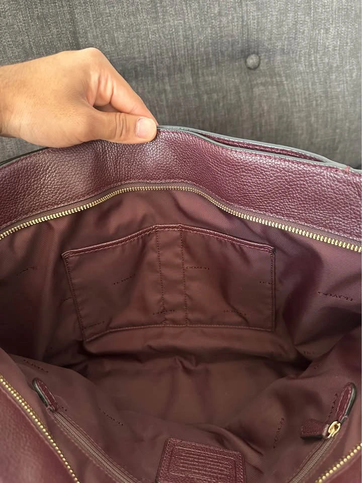 Coach tote bag burgundy - photo 4