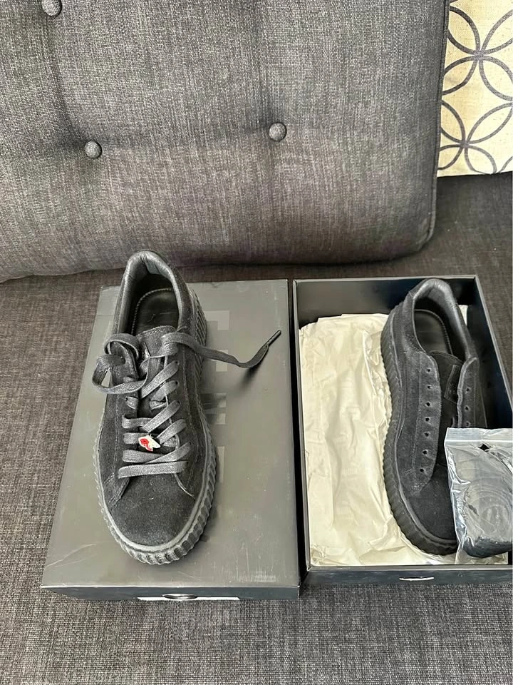 Suede Creepers Satin Rihanna shoes
