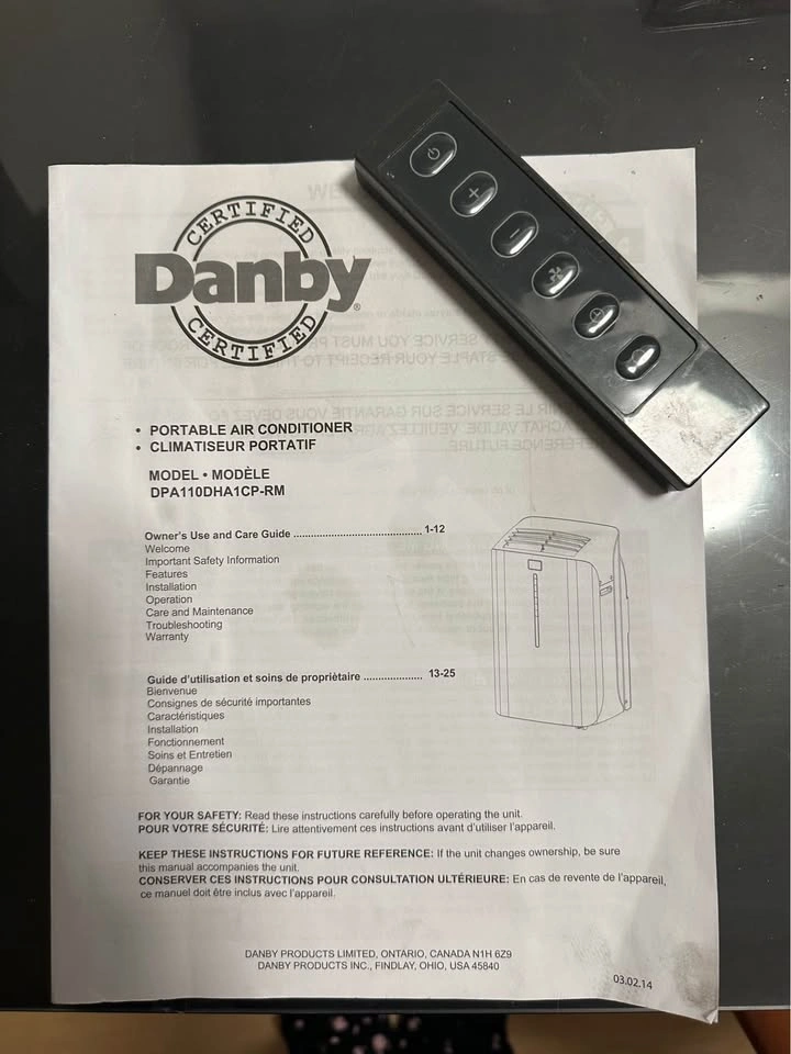 Danby portable Air Conditioner - photo 5