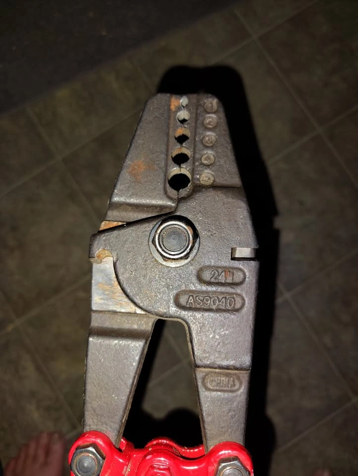 24" heavy duty hand swager and cable crimping tool - photo 2