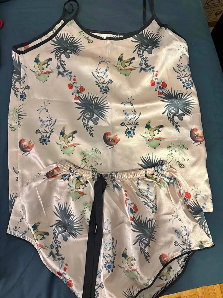 Lot of 3 Satin Pajama Cami and Short Sets