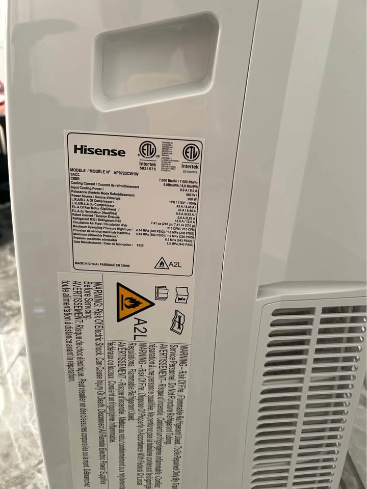 Hisense 7,000 BTU SACC Smart Portable Air Conditioner - photo 4