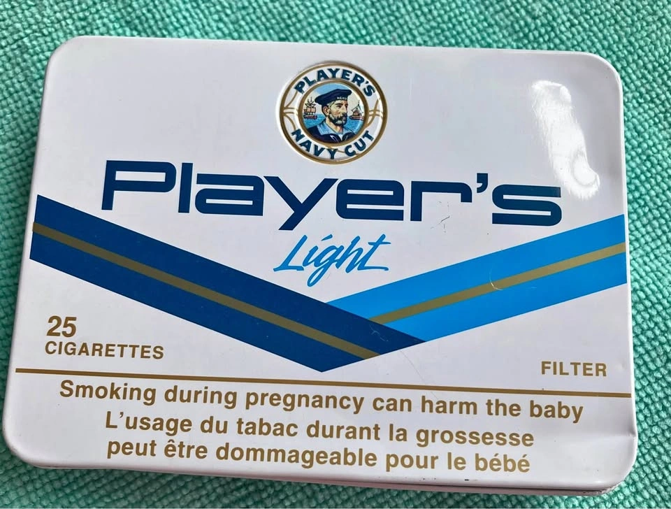 Retro Player’s Light Navy Cut Cigarette Tin - Made In England