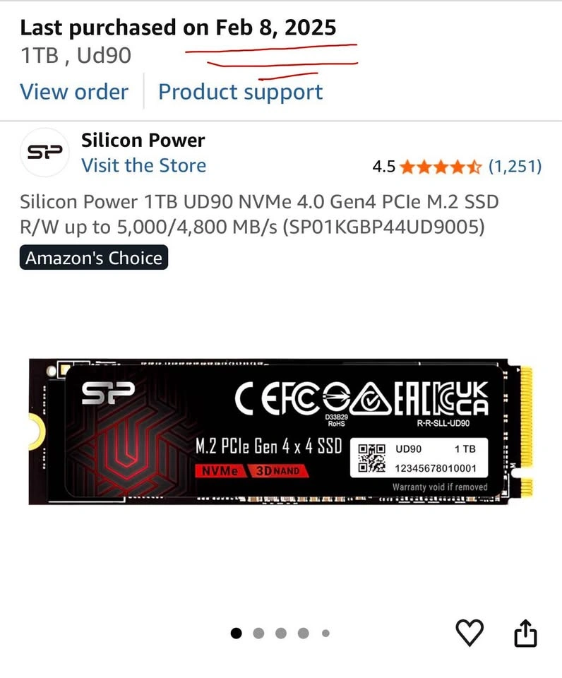 Silicon Power UD90 1TB NVMe - photo 2