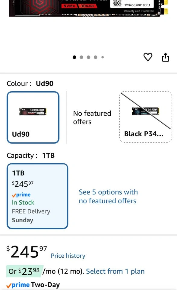Silicon Power UD90 1TB NVMe - photo 4
