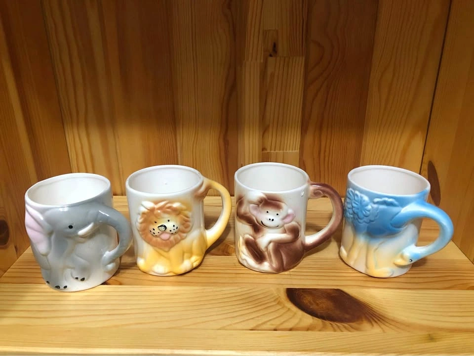 Vintage Zoo Animal Cups [set of four]