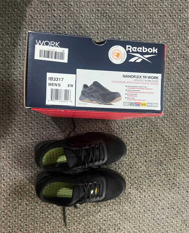 Reebok Work Nanoflex TR CSA Composite Toe Shoes - Size 8W - photo 4