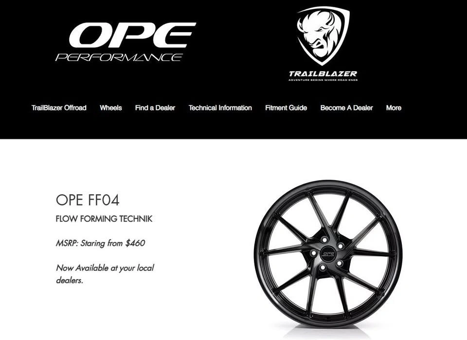 20 inch Ope FF04 flow form alloy rims 5x130 like new - photo 2