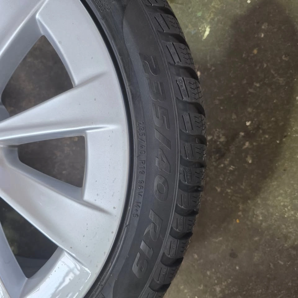 19 inch Tesla Model 3 OEM Rims with Winter Tires & TPMS - photo 5