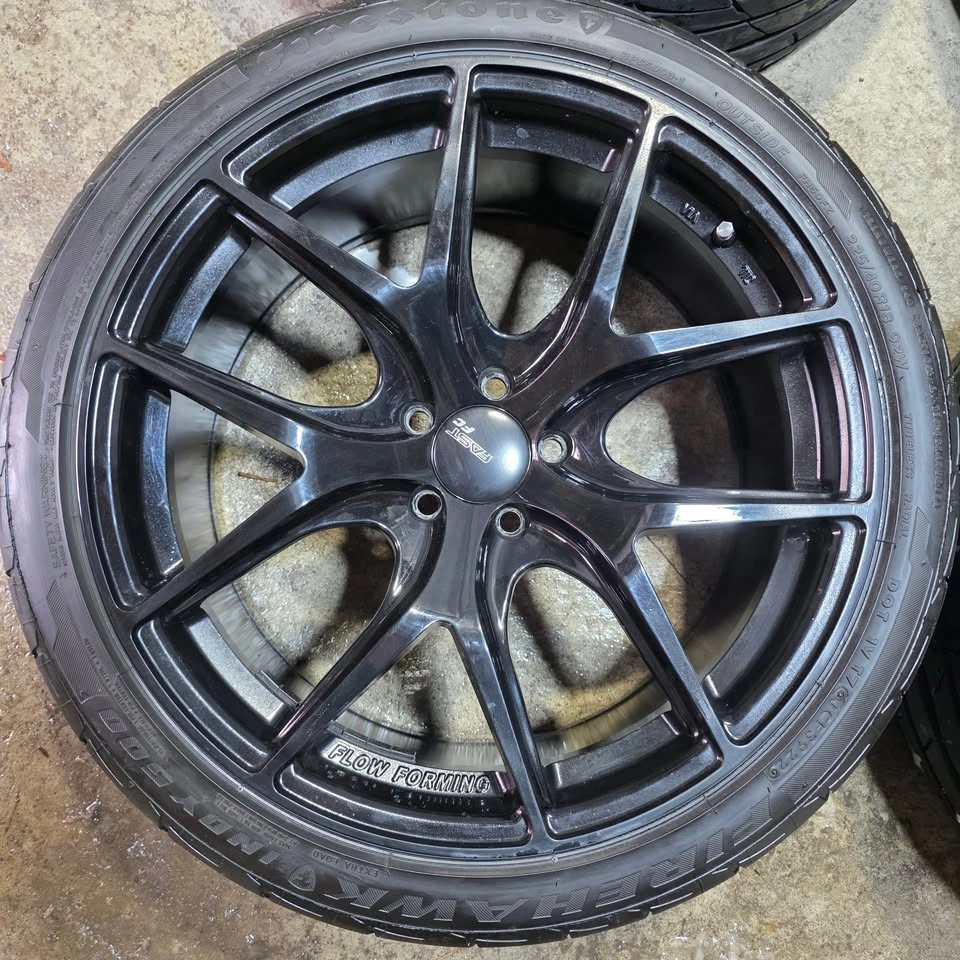 225/40/18 Firestone Indy 500 Tires & Fast FC04 Rims 5x100 - photo 3
