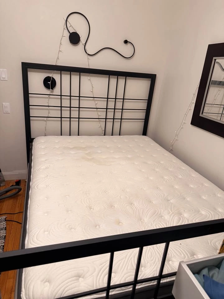 Queen Steel Bed Frame and Mattress - photo 2