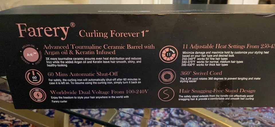Farery Long Barrel Curling Iron, 1 Inch - photo 3