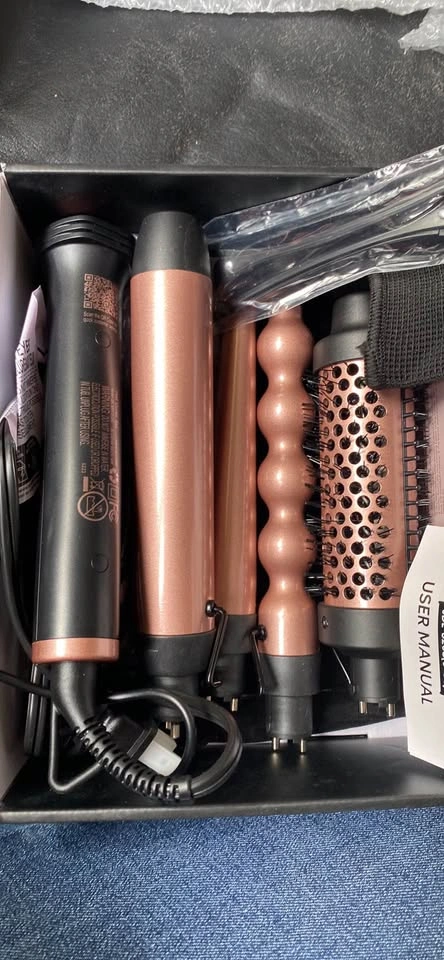 Wavy talk 5 in 1 Curling Wand Set, Multi Curl Golden Rose - photo 3