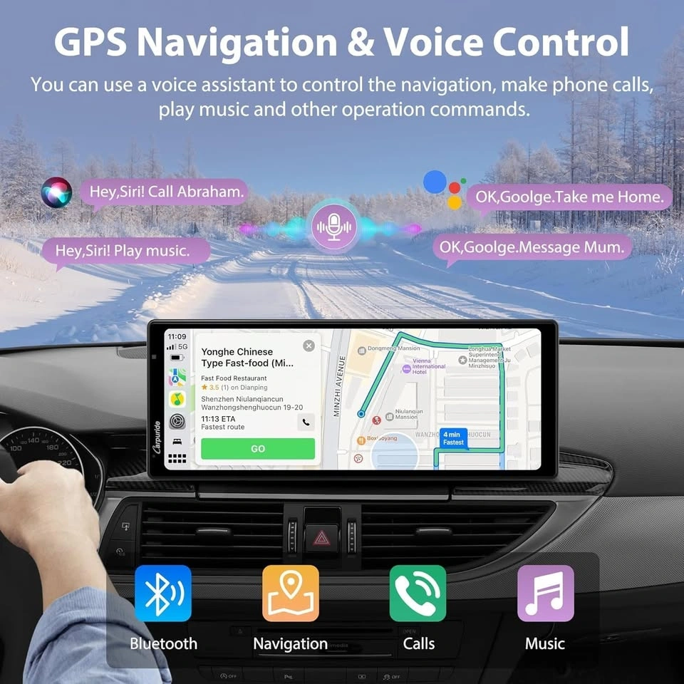 Carpuride W904 Wireless Carplay & Android Auto with Dash Cam - photo 2