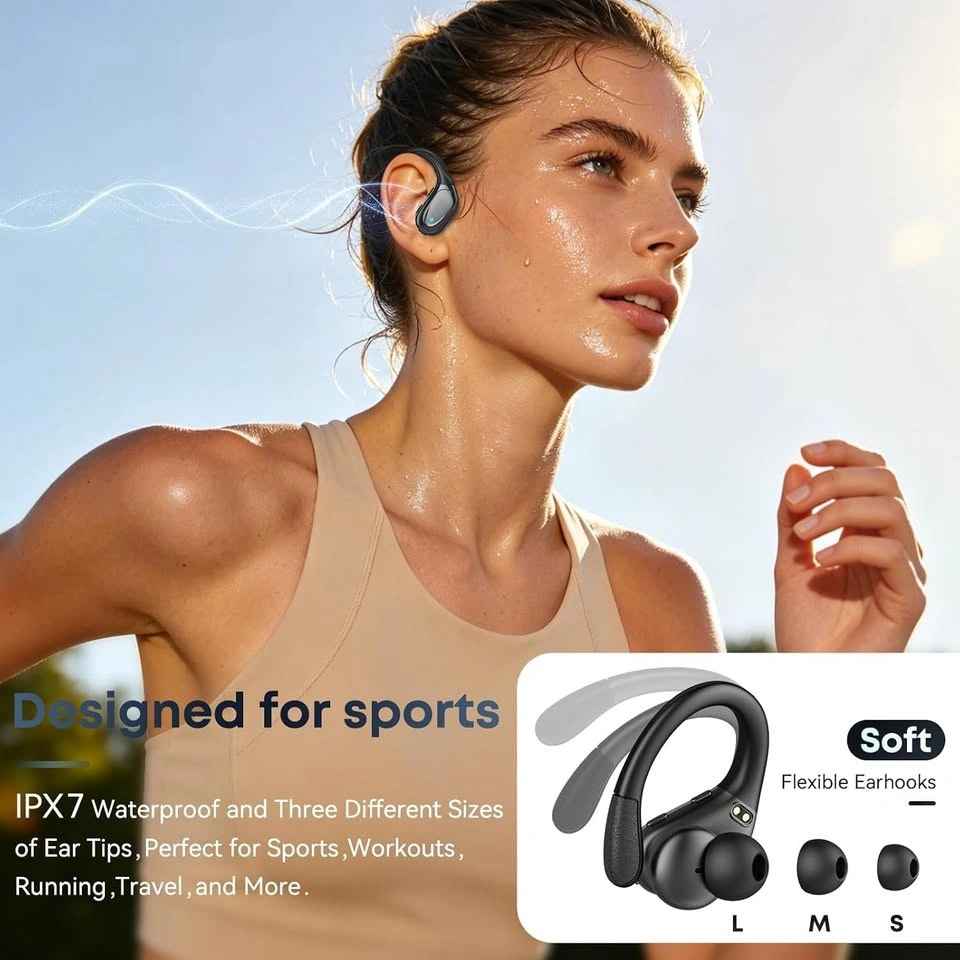 Wireless Earbuds, Sports Bluetooth Headphones, 80hr Playtime - photo 2
