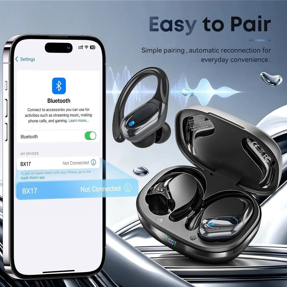 Wireless Earbuds, Sports Bluetooth Headphones, 80hr Playtime - photo 4