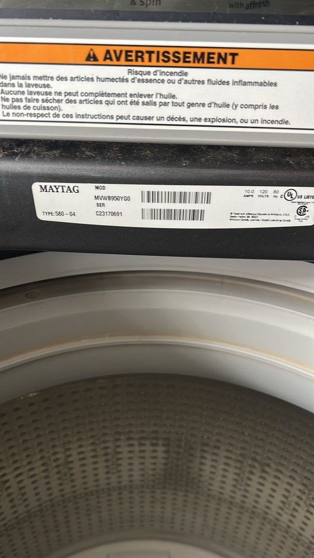 Maytag Bravos XL Washing Machine - photo 5